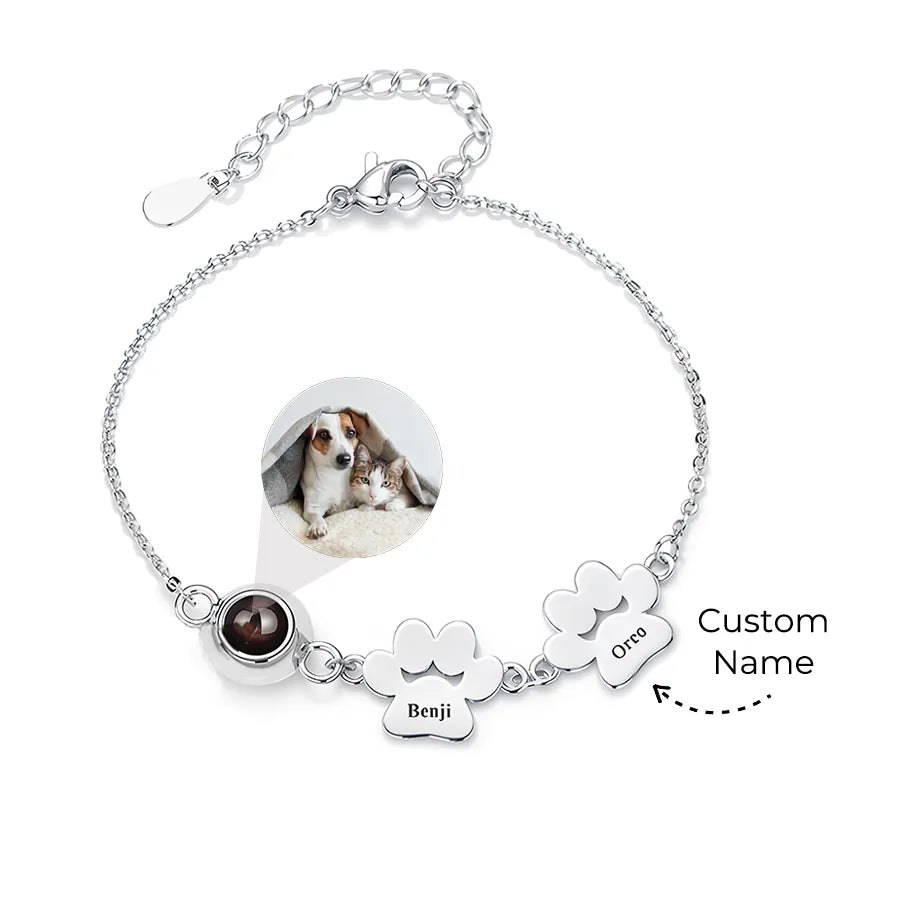 FurEver Custom Pet Name Photo Bracelet
