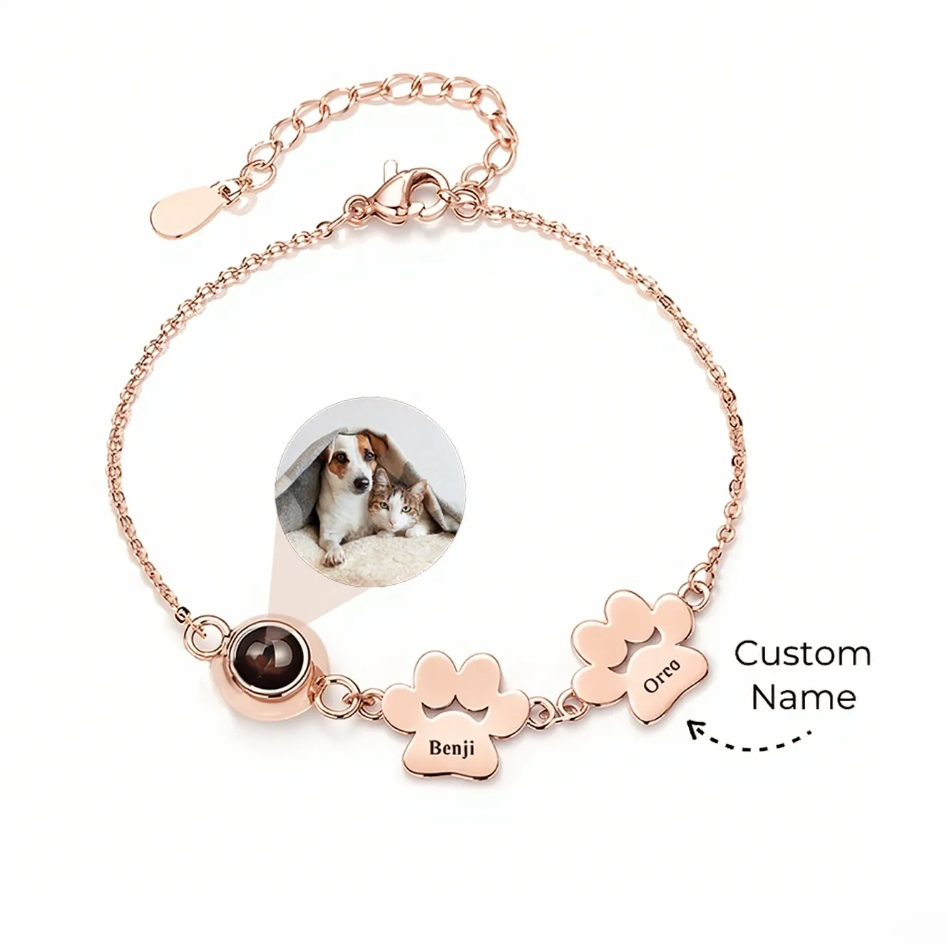 FurEver Custom Pet Name Photo Bracelet