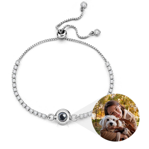 Custom Blissful Tennis Photo Bracelet