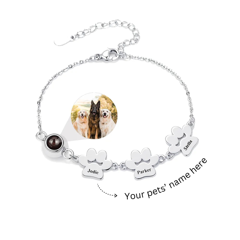 FurEver Custom Pet Name Photo Bracelet