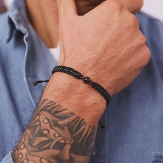 Memory Spark Photo Braided Bracelet