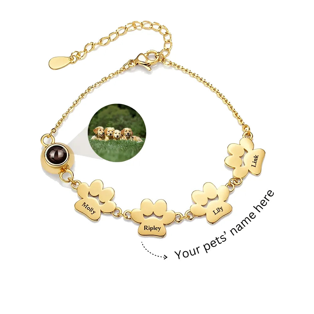 FurEver Custom Pet Name Photo Bracelet