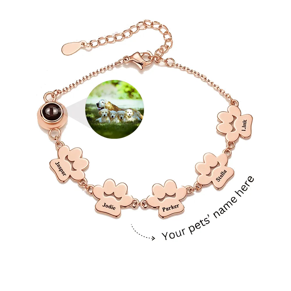 FurEver Custom Pet Name Photo Bracelet