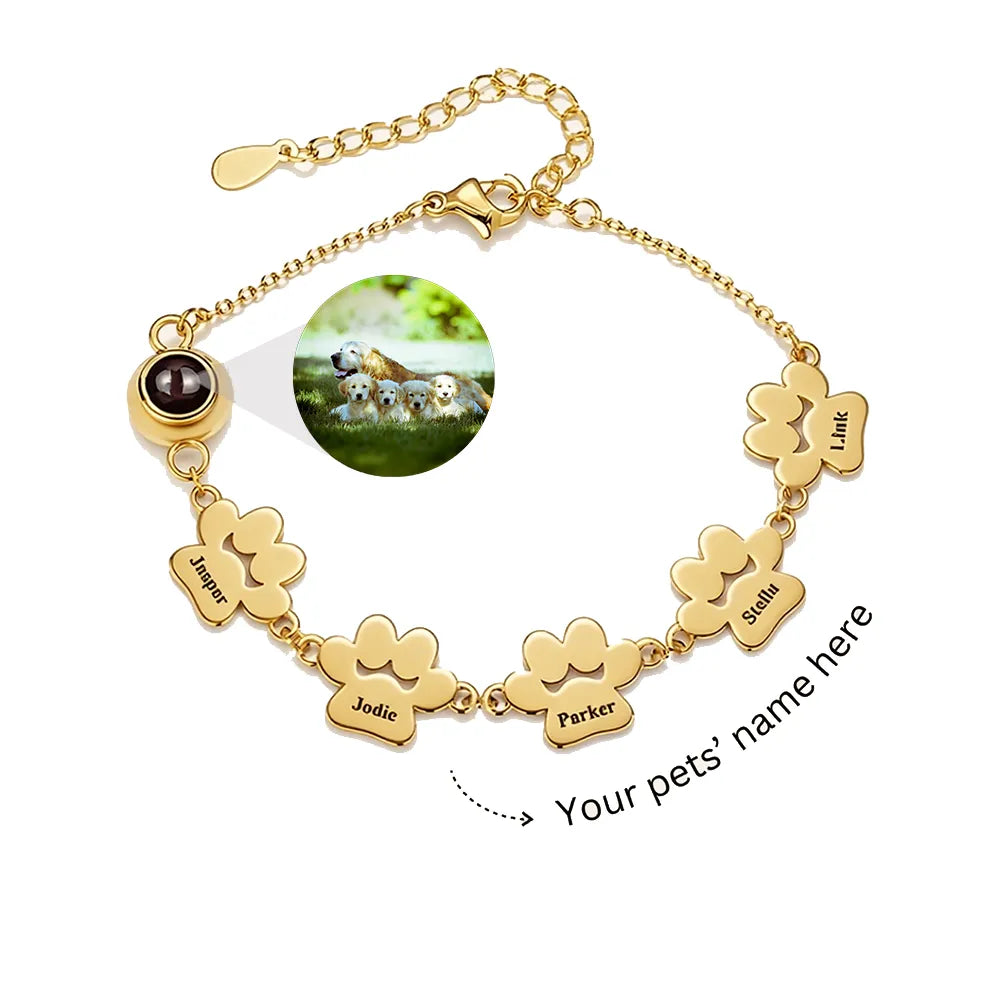 FurEver Custom Pet Name Photo Bracelet