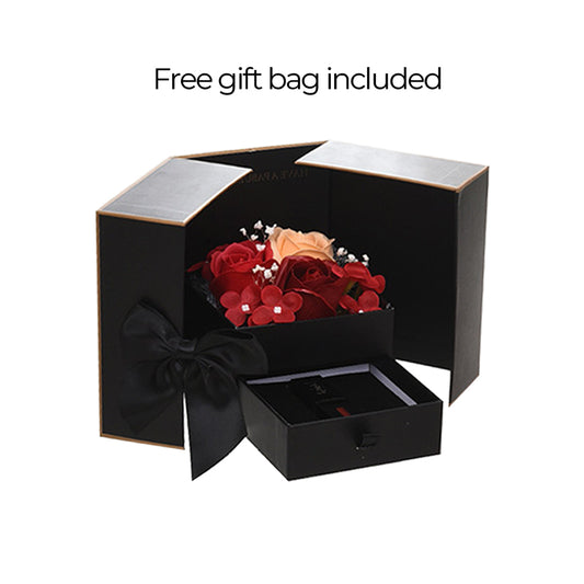 Coffret à bijoux en fleur de rose