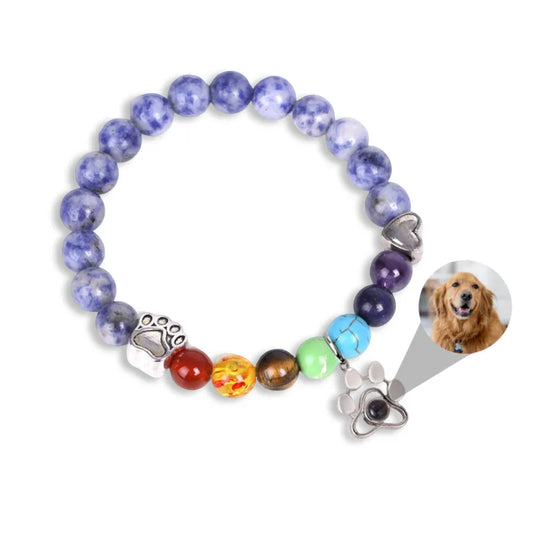 Over the Rainbow Memorial Photo Bracelet