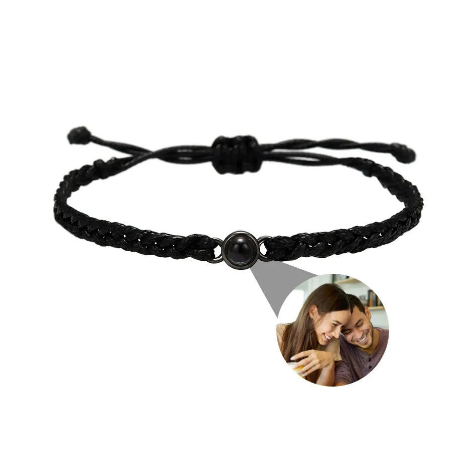 Memory Spark Photo Braided Bracelet