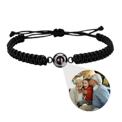 Personalized Braided Photo Bracelet for Men