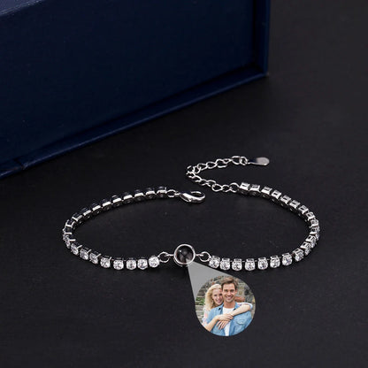 Custom Tennis Photo Bracelet