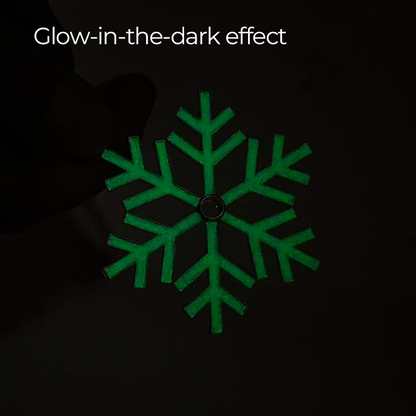 Personalized Glow-in-the-Dark Snowflake Christmas Ornament