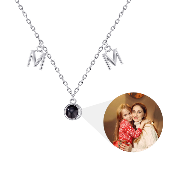 Custom MOM Necklace with Hidden Photo