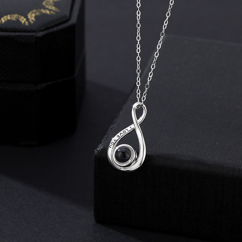 Infinite Love Necklace With Photo Inside