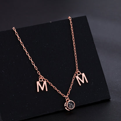 Custom MOM Necklace with Hidden Photo