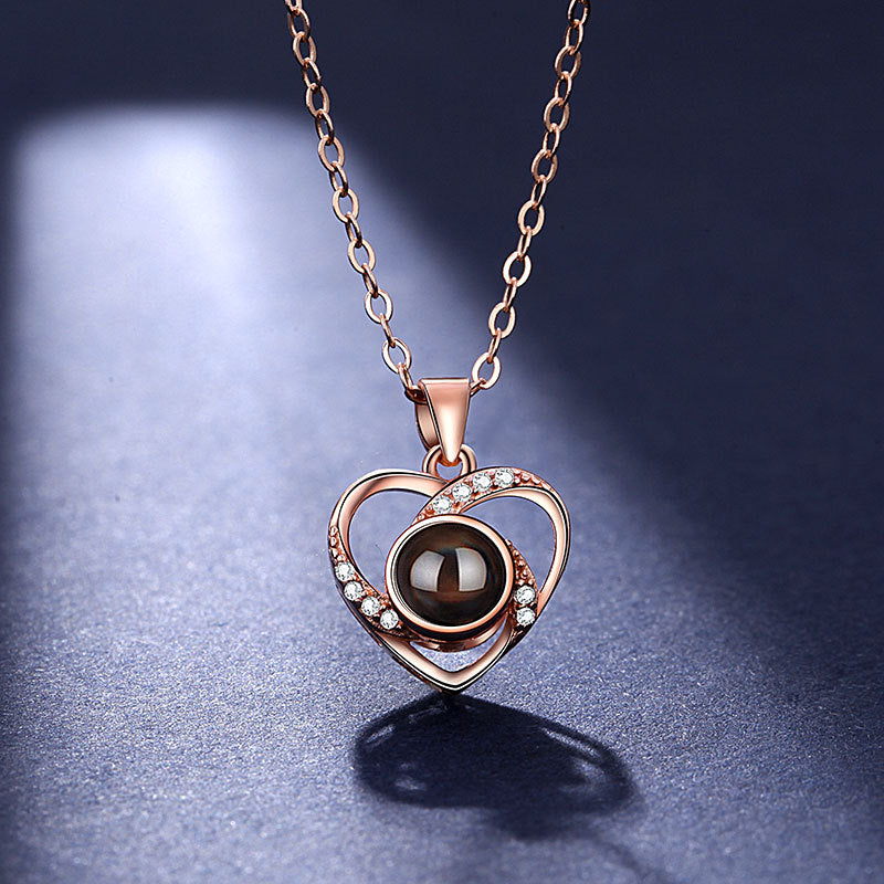 Eternal Heart Necklace With Photo Inside