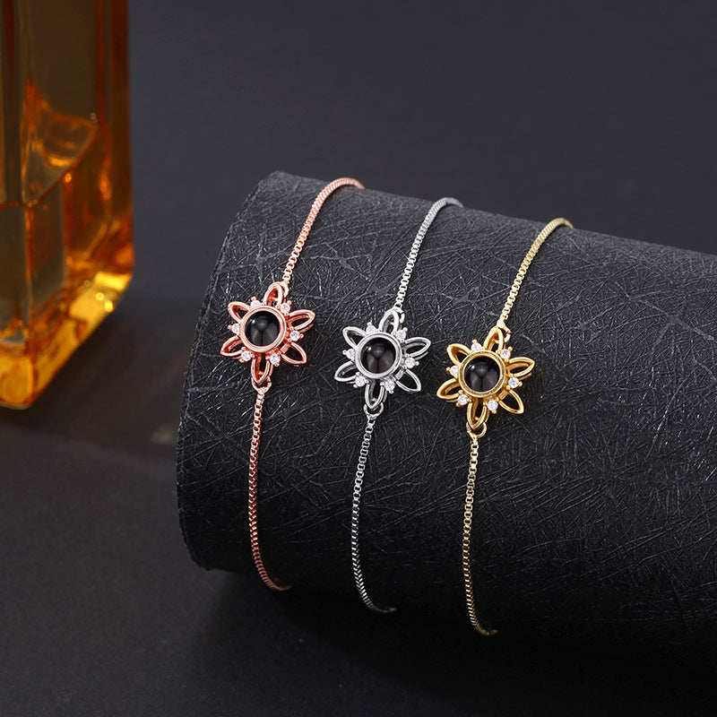 Personalized Hexagram Photo Bracelet