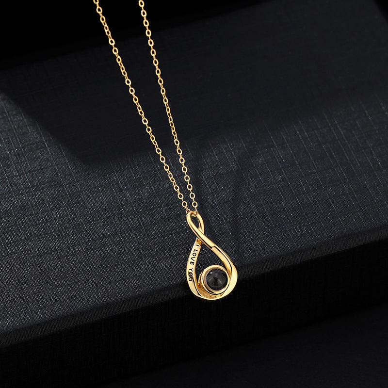 Infinite Love Necklace With Photo Inside