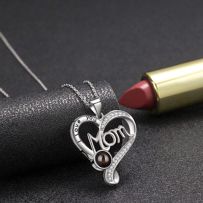 I Love You Mom Necklace Custom Gift for Mother's Day