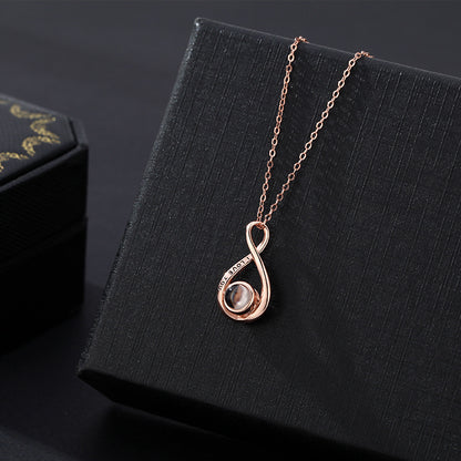 Infinite Love Necklace With Photo Inside