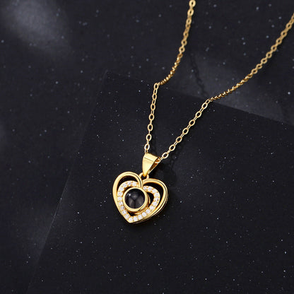 Eternal Heart Necklace With Photo Inside