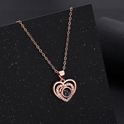 Eternal Heart Necklace With Photo Inside