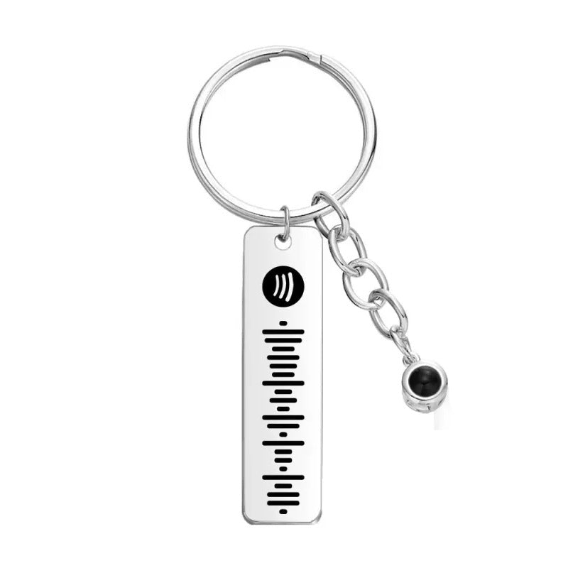 Personalized Spotify Code Photo Keychain