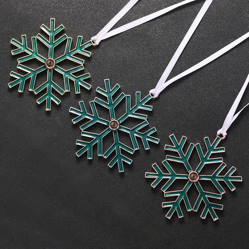 Personalized Glow-in-the-Dark Snowflake Christmas Ornament