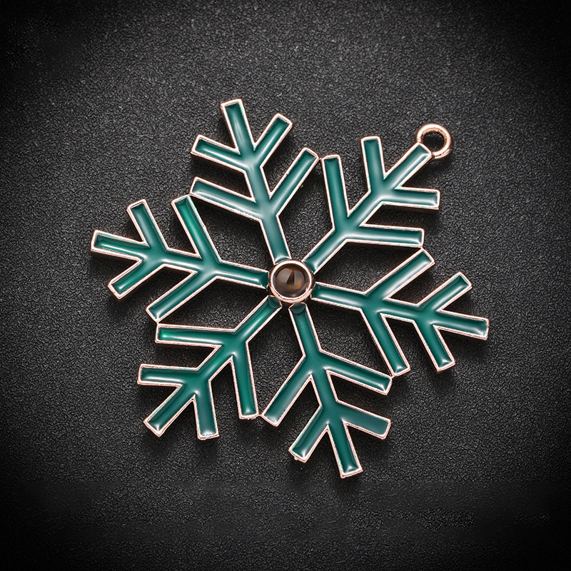 Personalized Glow-in-the-Dark Snowflake Christmas Ornament