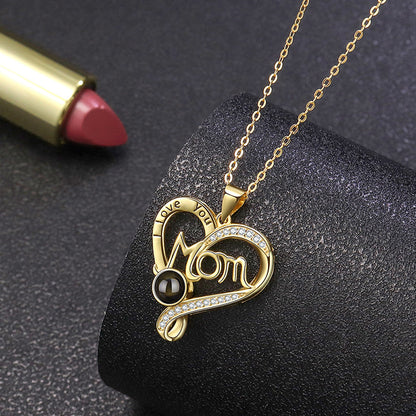 I Love You Mom Necklace Custom Gift for Mother's Day