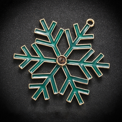 Personalized Glow-in-the-Dark Snowflake Christmas Ornament