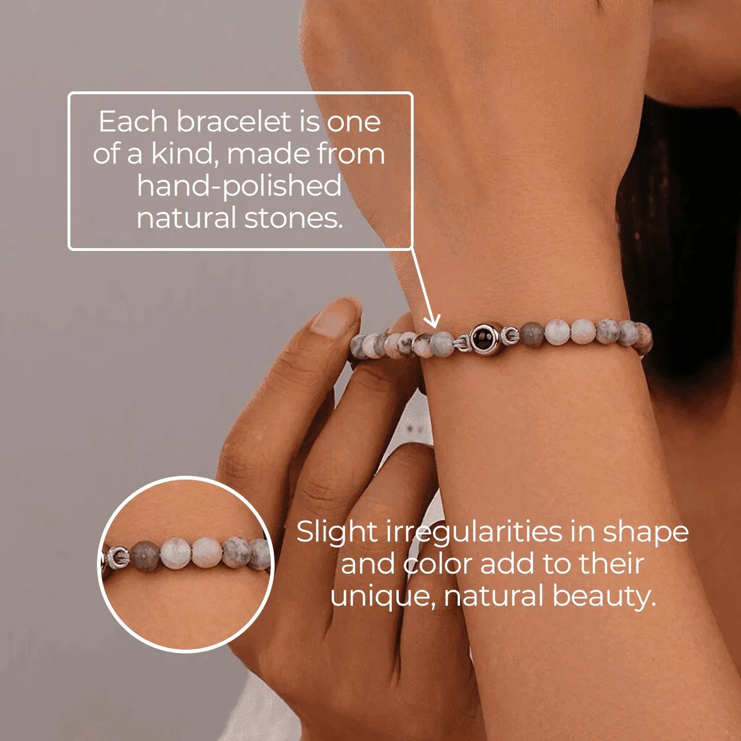Timeless Energy Stone Photo Bracelet