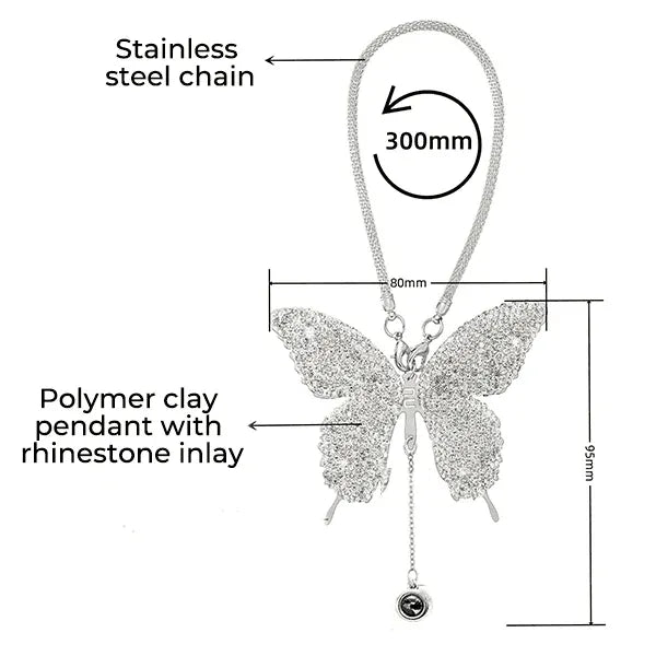 Shimmerfly Butterfly Car Mirror Ornament