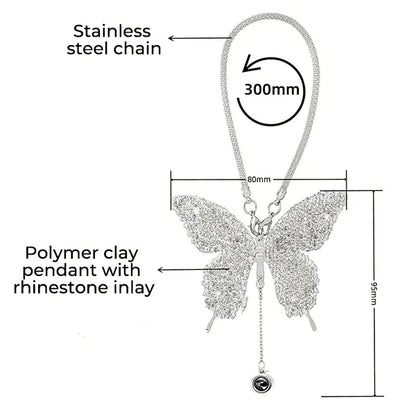 Shimmerfly Butterfly Car Mirror Ornament