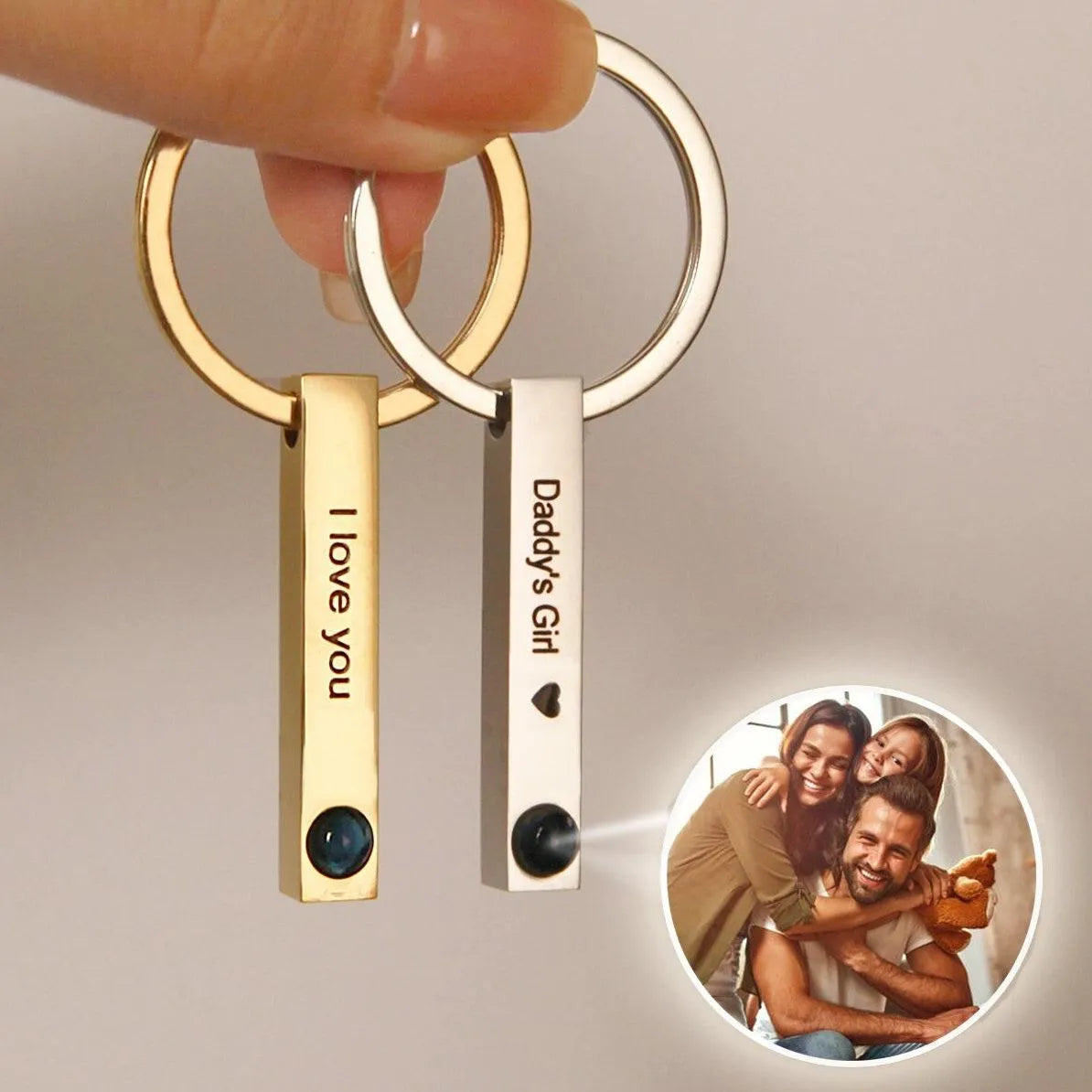 Love Note Photo Keychain