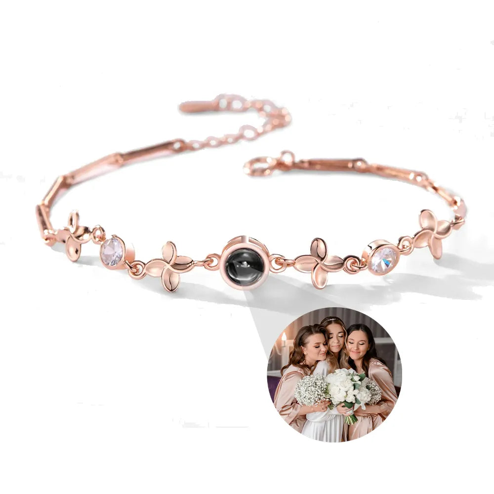 Blossom Forever Bracelet With Hidden Photo
