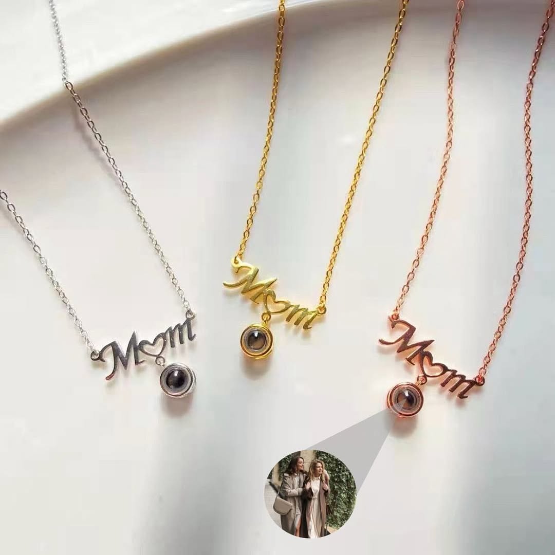 Custom Photo Necklace for Mom