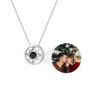 Love Compass Photo Necklace