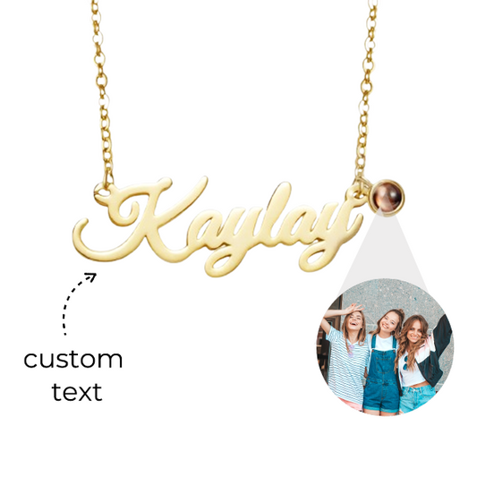 Custom Name and Photo Necklace