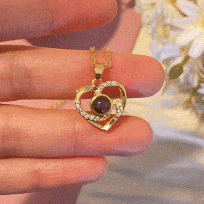 Eternal Heart Necklace With Photo Inside