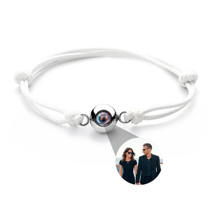 Adjustable Braided Bracelet With Hidden Photo
