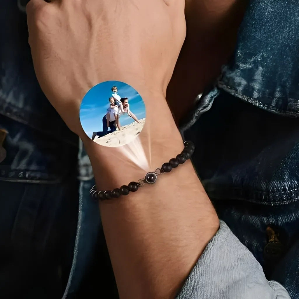 Timeless Energy Stone Photo Bracelet