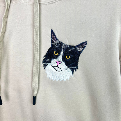 Custom Embroidered Pet Portrait Hoodie