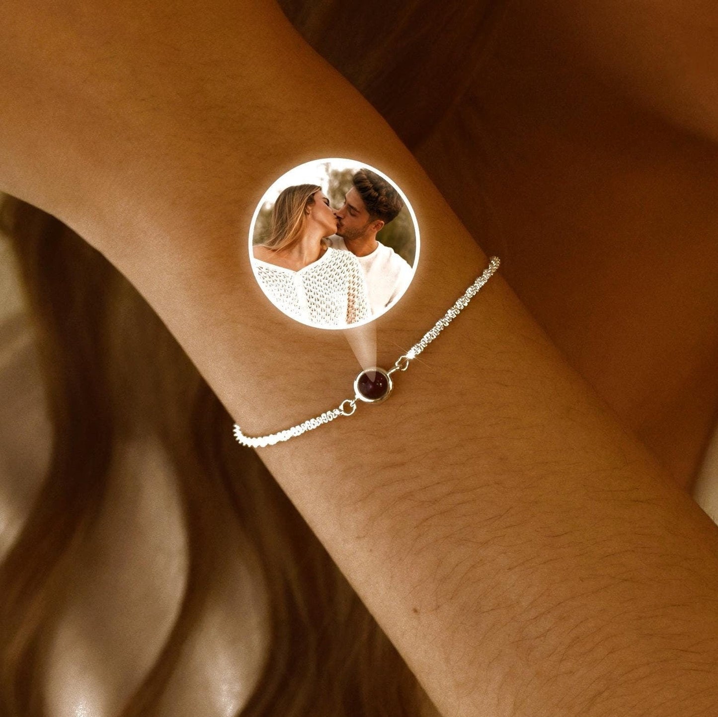 Sparkling Chain Photo Bracelet