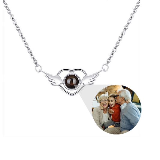 Angel's Embrace Photo Necklace For Memorials