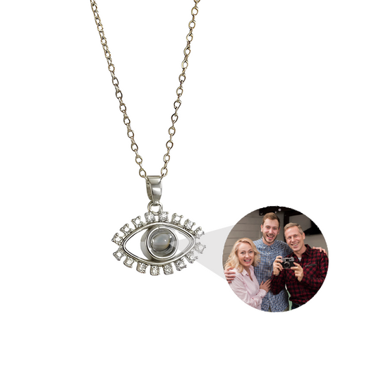Evil Eye Guardian Photo Necklace