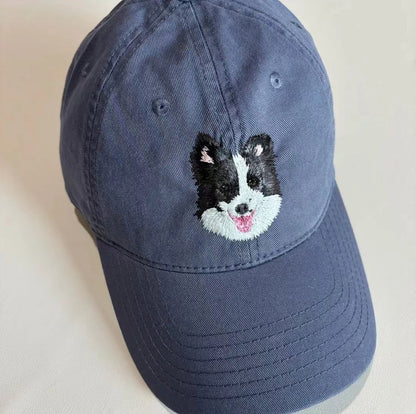 Custom Embroidered Pet Portrait Dad Hat