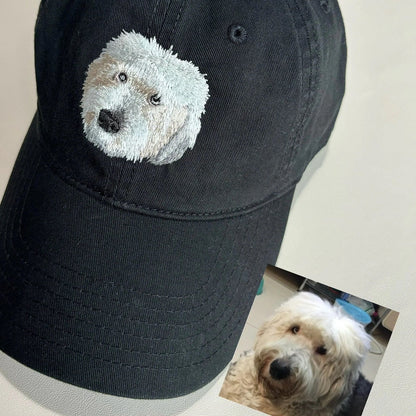 Custom Embroidered Pet Portrait Dad Hat