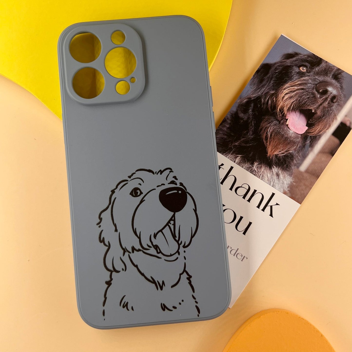 Custom Pet Line Art Phone Case